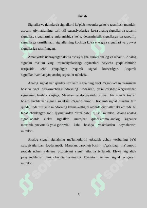 O'lchashning statistik va dinamik metodlar 2