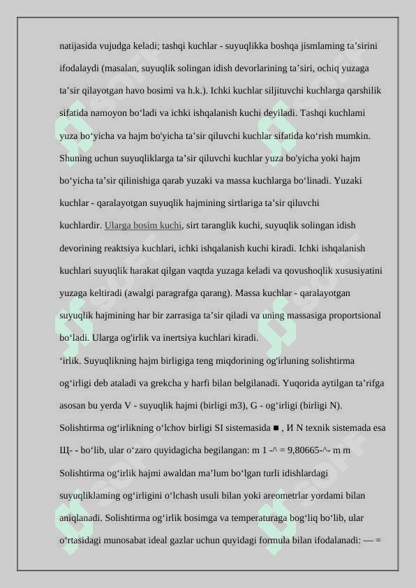Suyuqliklarning asosiy parametrlari 3
