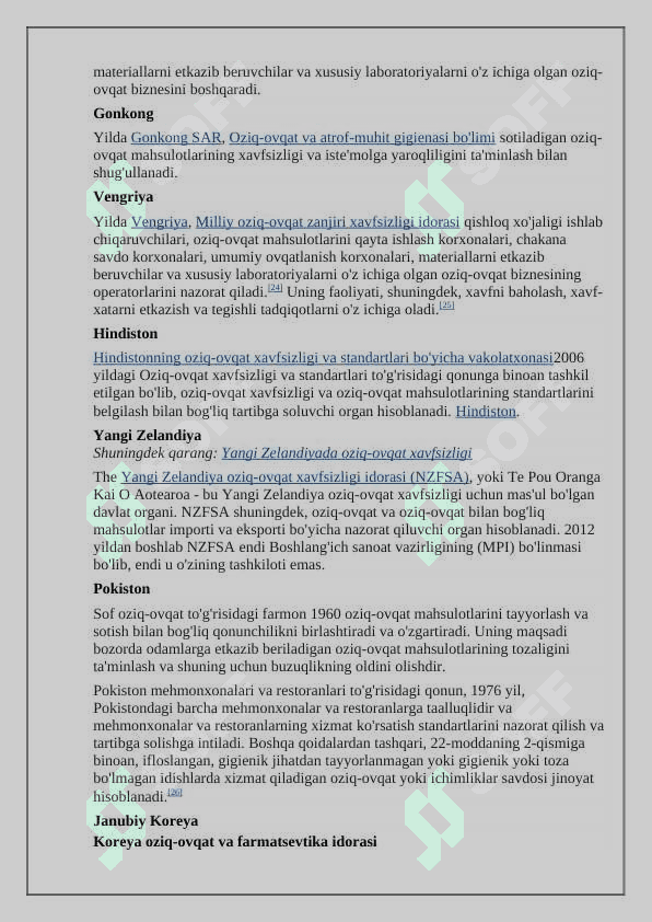 Oziq-ovqat xavfsizligi qishloq xo`jaligini rivojlantirish 8