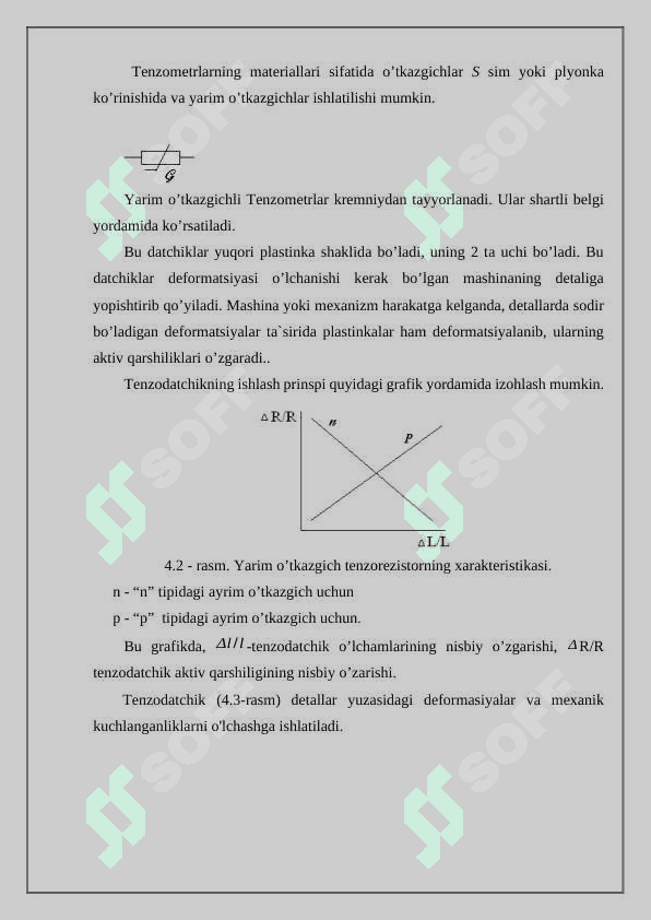 Parametrik o'lchovlar 4