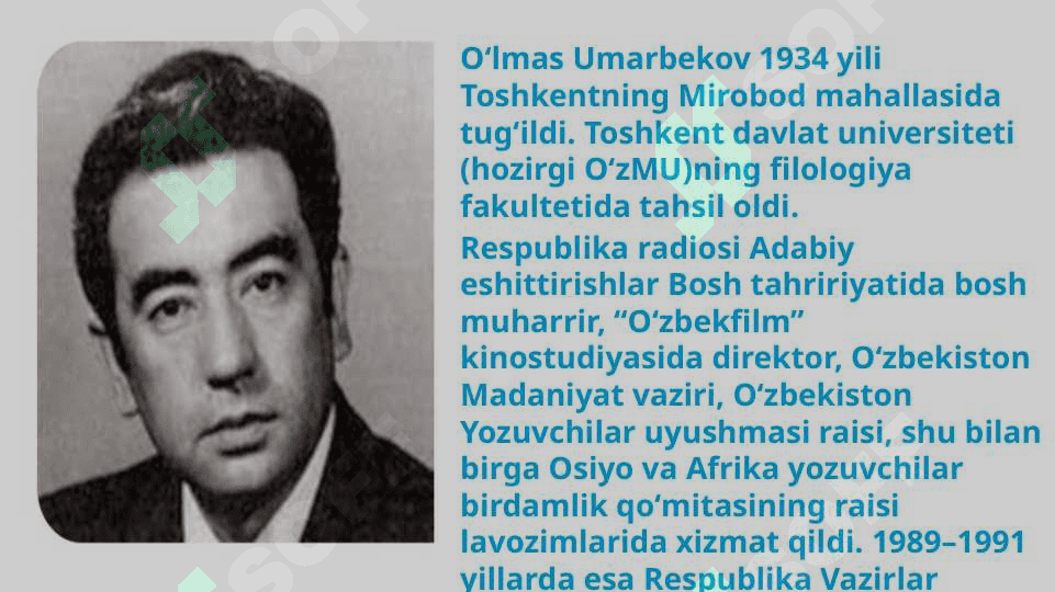 Oʻlmas Umarbekovning Yoz yomgʻiri qissasi tahlili 3