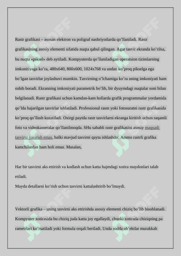 Texnik tizimlarda kompyuter grafikasidan foydalanish 3