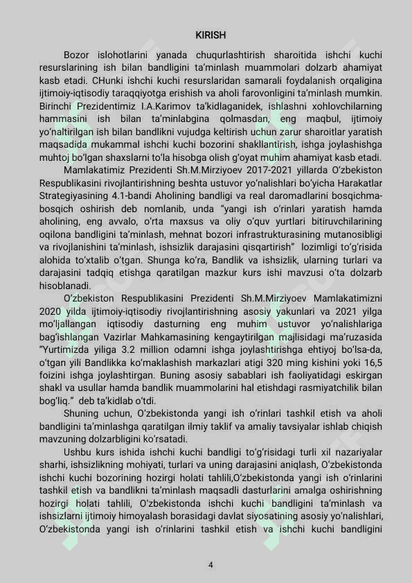 Bandlik va ishsizlik ularning darajalari va turlari. 4