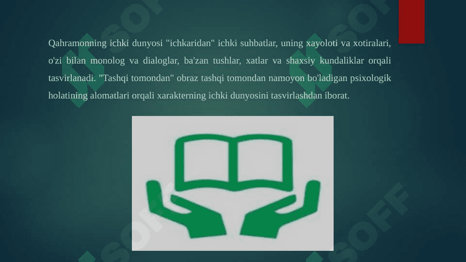 Hikoyada xarakter yaratish mahorati Lirikada o’zlikni anglash mativlari 4