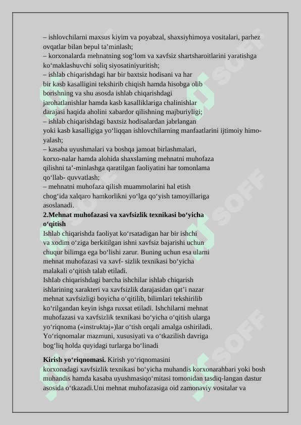 Qurilish ishlarini olib borishda texnika xafsizlikgi 3