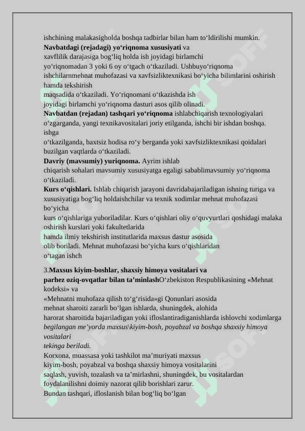 Qurilish ishlarini olib borishda texnika xafsizlikgi 5