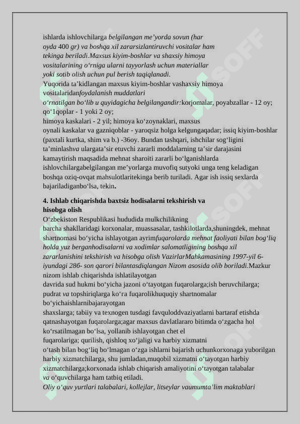 Qurilish ishlarini olib borishda texnika xafsizlikgi 6