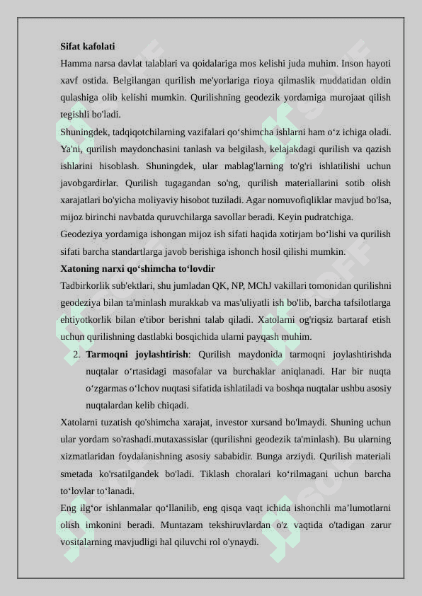 Qurilish maydonida barpo etiladigan geodezik tarmoqlar 4