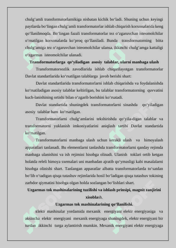 Tok va kuchlanish stabilizatorlari. Turlari va tavsiflari 4
