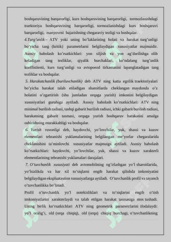 Transport vositalari xizmat muddatlar 7