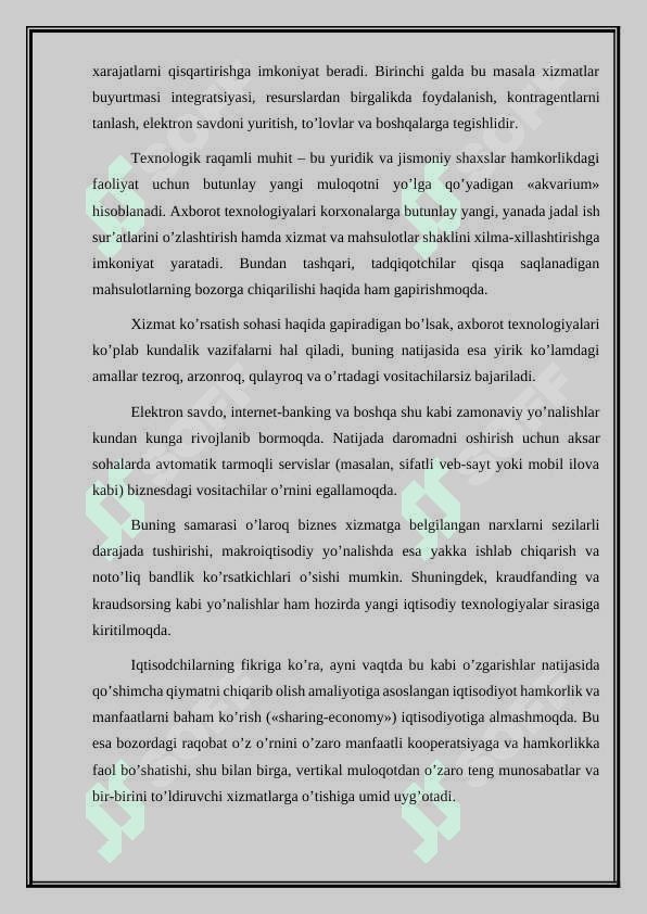 Raqamli texnologiyalar va ularning zamonaviy iqtisodiyotdagi roli 4