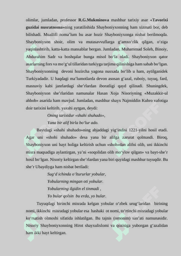 XVI asr adabiyoti Muhammad Solih Shayboniyxon Ubaydiy ijodi 4
