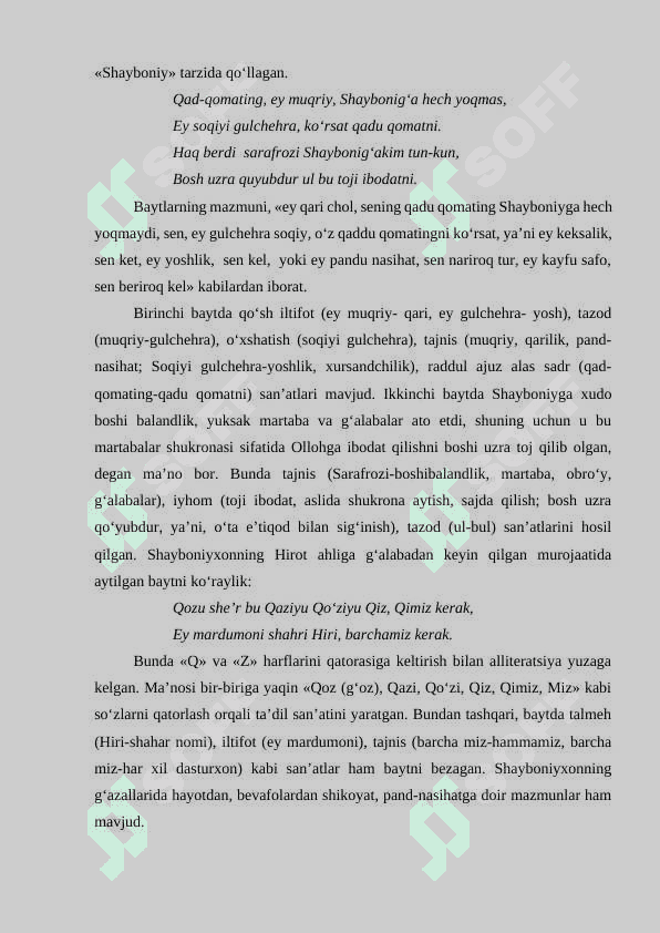 XVI asr adabiyoti Muhammad Solih Shayboniyxon Ubaydiy ijodi 8