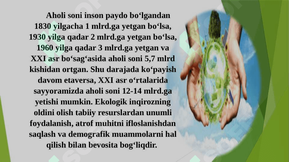 “YASHIL IQTISODIYOT” FANINING PREDMETI VA METODI 5