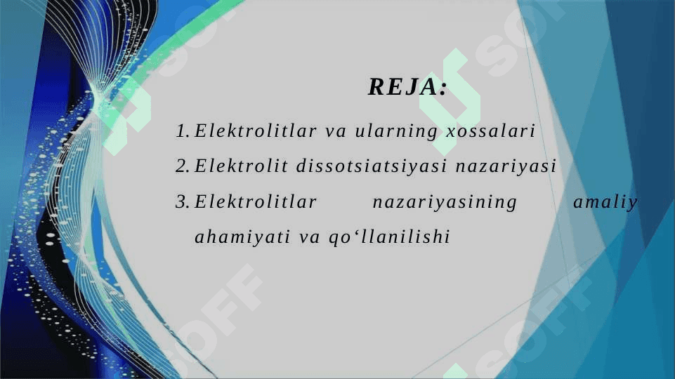 Elektrolitlar nazaryasi 2