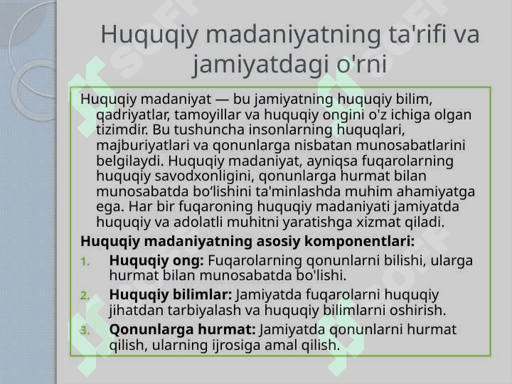 Huquqiy madaniyat Jamiyat taraqqiyotining kaliti t.pptx 3