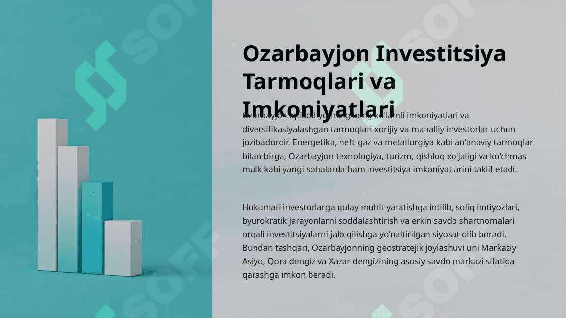 Ozarbayjon davlatining investatsiya tahlili taqdimot 4