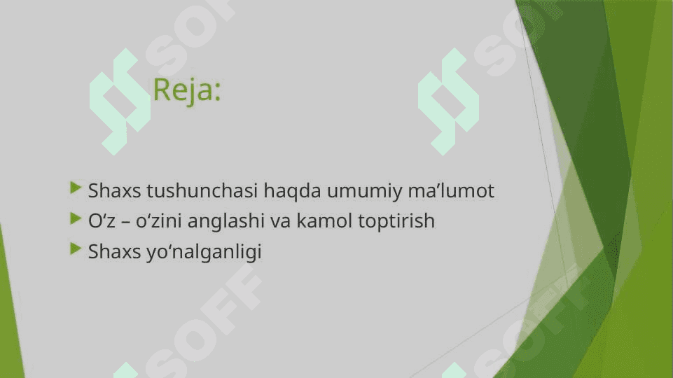 Shaxsni oʻz oʻzini anglashi asosida taqdimot 2
