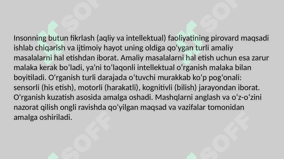 Ta’lim psixologiyasi. Tarbiya psixologiyasi 6