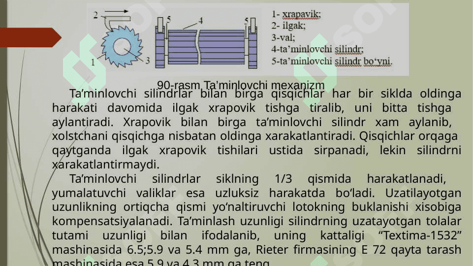 Qayta tarash mashinasining asosiy mexanizmlari 3