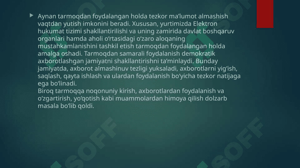 Tarmoqda  axborot  xavfsizligi  muammolari  va ularning yechimlari 3