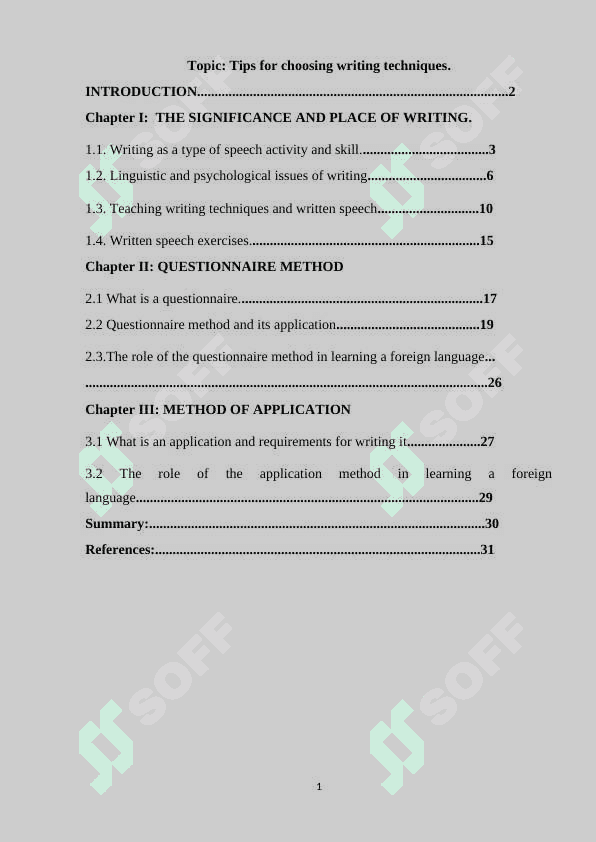 Tips for choosing writing techniques 2