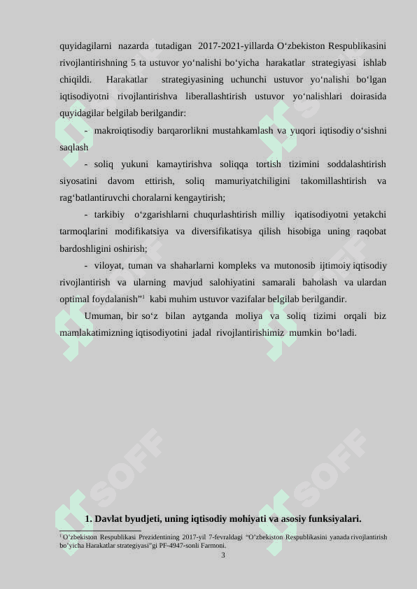 Davlat byudjetining mohiyati va ahamiyati (kurs ishi) 3
