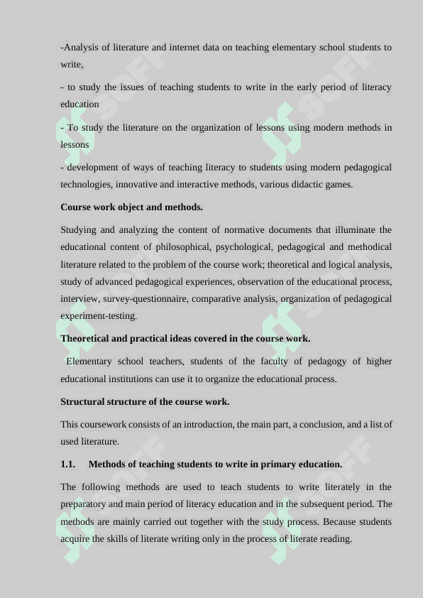Types of letters course work 6