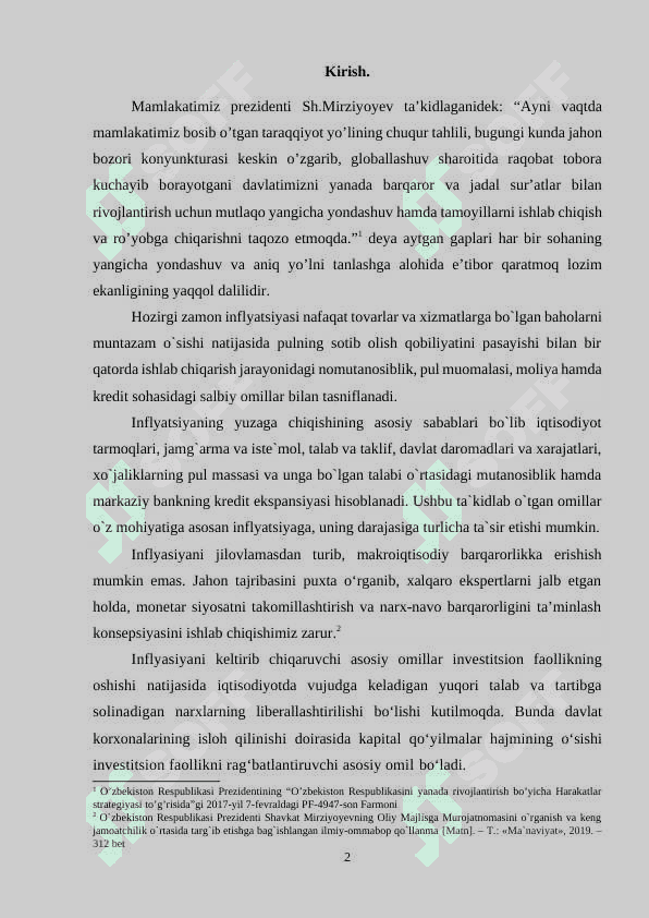 Inflyatsiya, uning sabablari, ijtimoiy-iqtisodiy oqibatlari 2