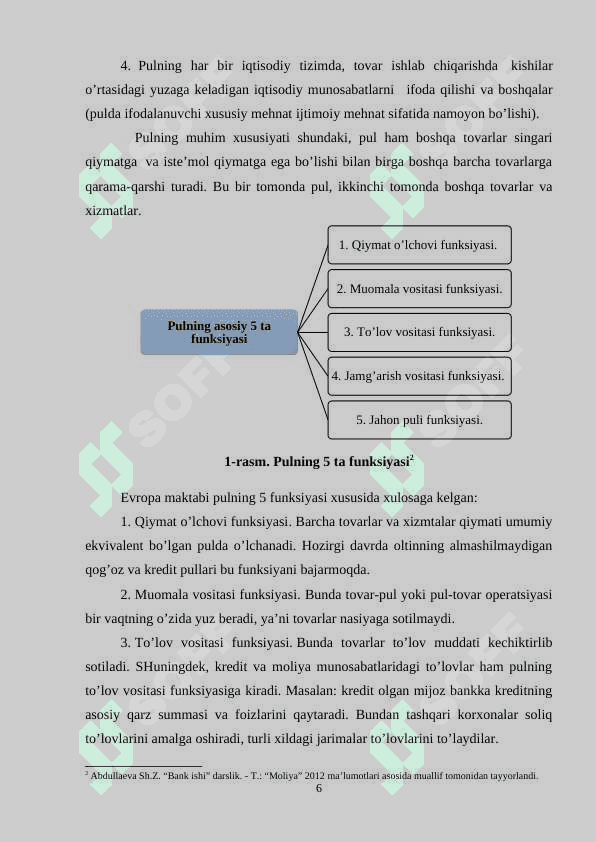 O'zbekistonning pul va kredit siyosati (kurs ishi) 6
