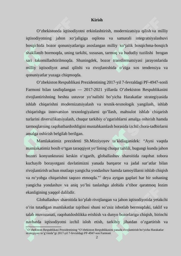 Talab va taklif elastikligining bozor iqtisodiyotidagi o’rni (kurs ishi) 2