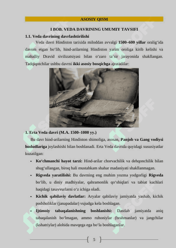 ”Veda davrida Hindiston” 5