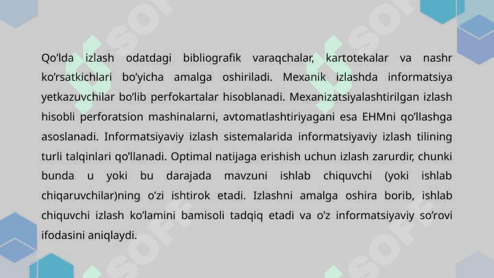 Ilmiy-texnikaviy adabiyotlarni tahlil qilish usullari 7