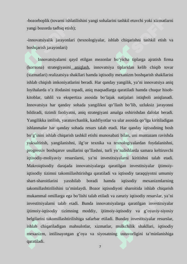 INVISTITSIYALAR VA ULAR BILAN BOG'LIQ BO'LGAN INVISTITSION QARORLAR 7