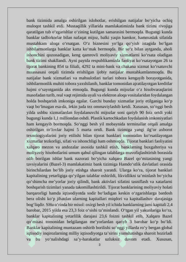 Bank tizimi – moliya tizimining asosiy tarkibiy qismi sifatida 3