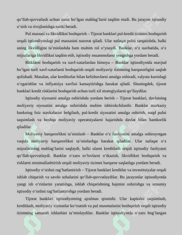 Tijorat banklari siyosati 8