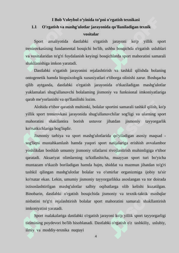 Voleybolchilarga to'pni boshqarish texnikasini o'rgatish 4