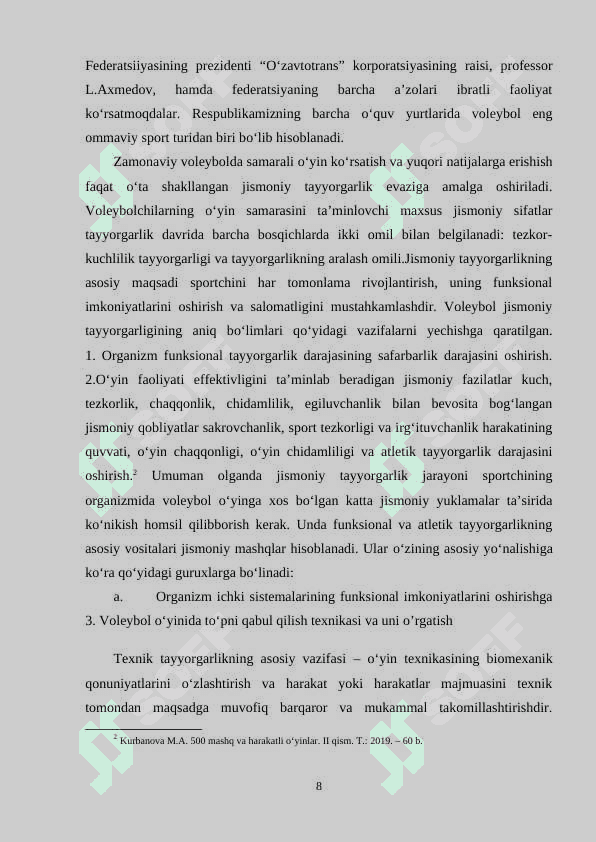 12-13 yoshli voleybolchilar sakrovchanlikjlarini maxsus mashqlar va harakatli o'yinlarda qo'llash 8