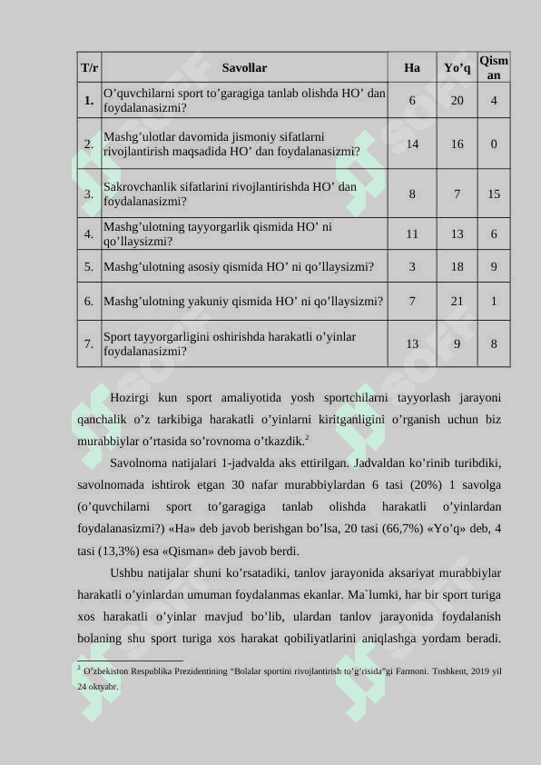 VOLEYBOL SPORT TURINI RIVOJLANTIRISHNING TASHKILIY, ILMIY VA USLUBIY ASOSLARI 5