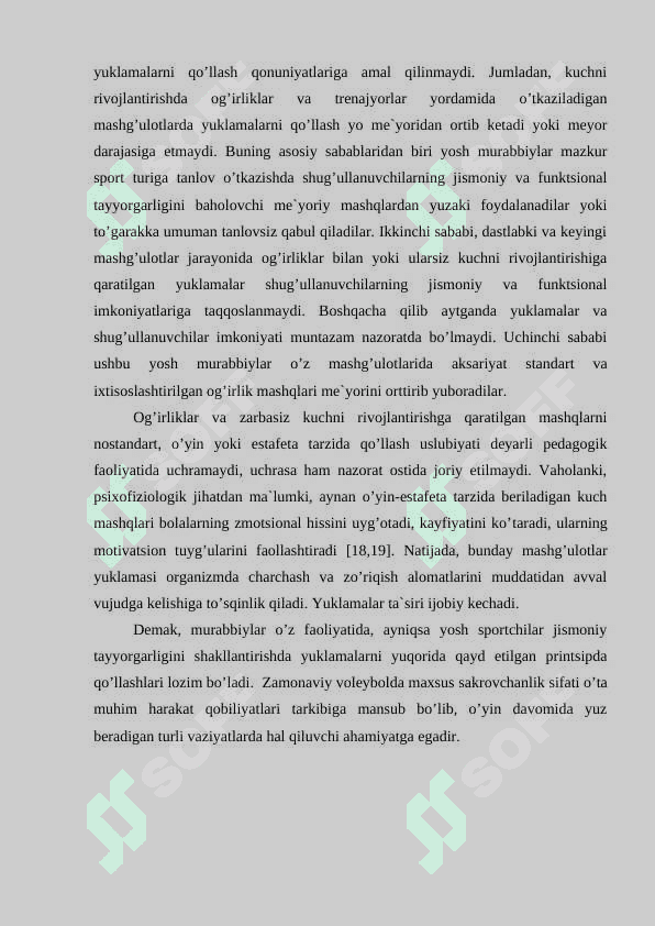 VOLEYBOL SPORT TURINI RIVOJLANTIRISHNING TASHKILIY, ILMIY VA USLUBIY ASOSLARI 8