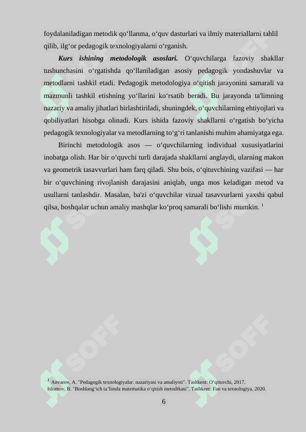 Boshlangʻich sinf oʻquvchimariga fazoviy shakllar tushunchasini oʻrgatishda pedagogik texnologiyalardan foydalanib oʻqitish 6