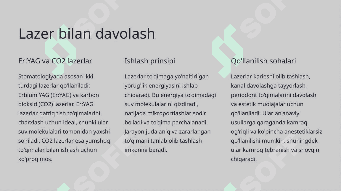 Tish qattiq to‘qimasini charxlashning minimal invaziv usullari. Tunel charxlash usuli. 6