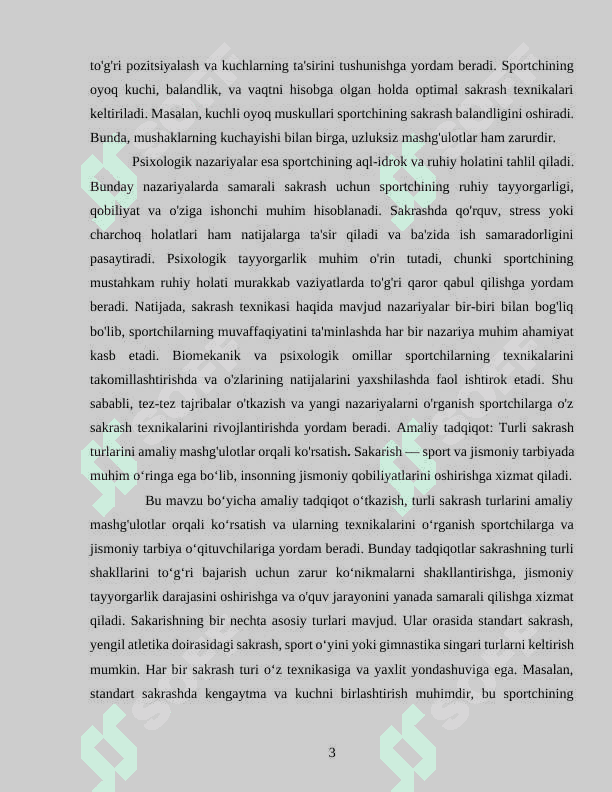 Sakrash turlari texnikasini o'rgatish metodikasi 3