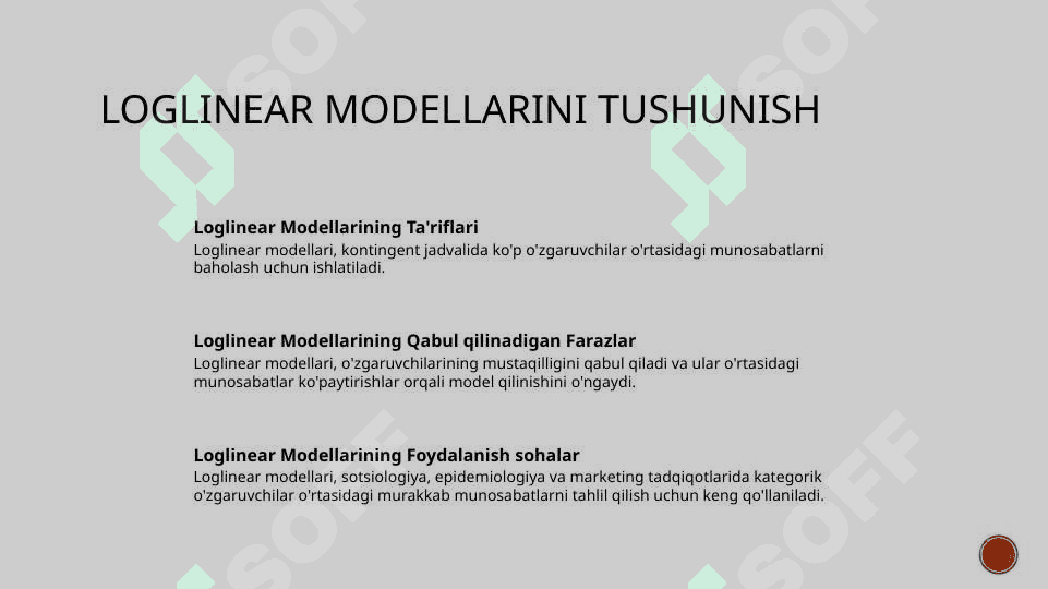 Loglinear tahlil 3