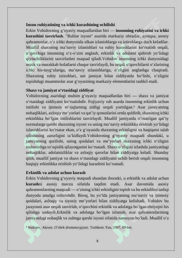Ruhlar isyoni”-fojiyaviy asar sifatida 8