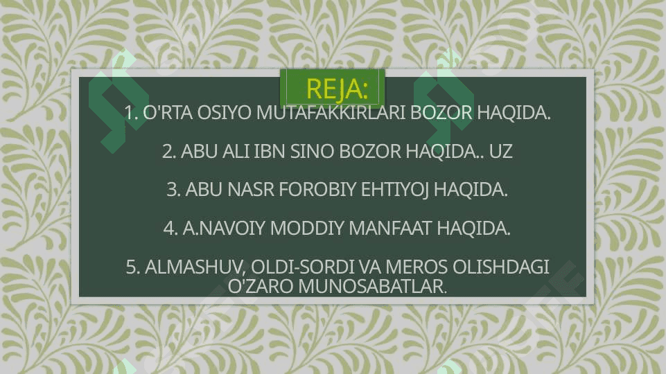 Sharq mutafakkirlari taʼlimotlarida mehnat faoliyati va ijtimoiy,iqtisodiy munosabatlarning oʻrni 3