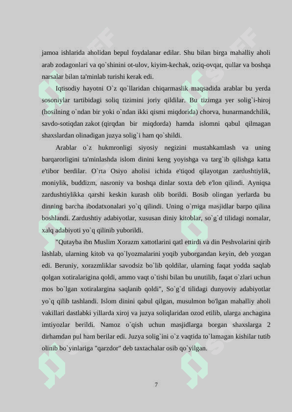 ARAB XALIFALIGI DAVRIDA SULOLAVIY KURASHLAR 7