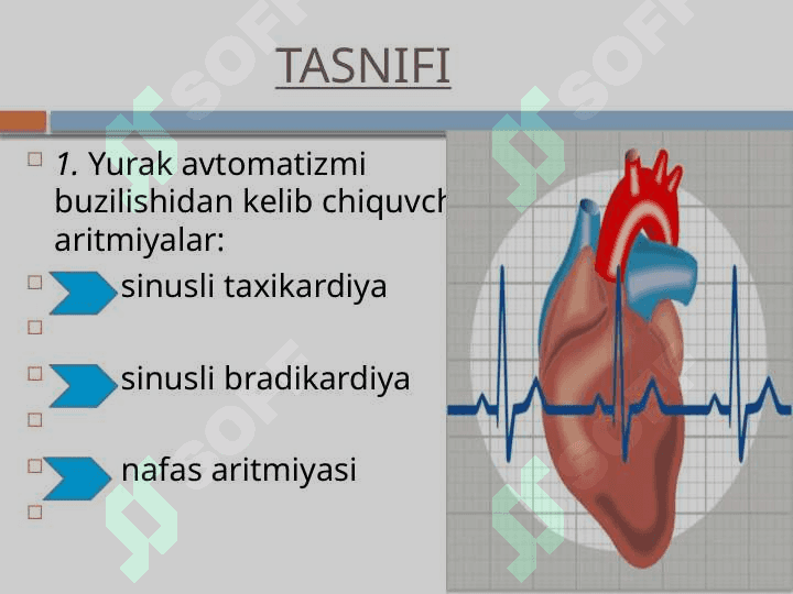 BOLALARDA ARITMIYALAR . EKG HAQIDA TUSHUNCHA . YURAK AVTOMATIZM FUNKSIYALARINI BUZILISHI 3