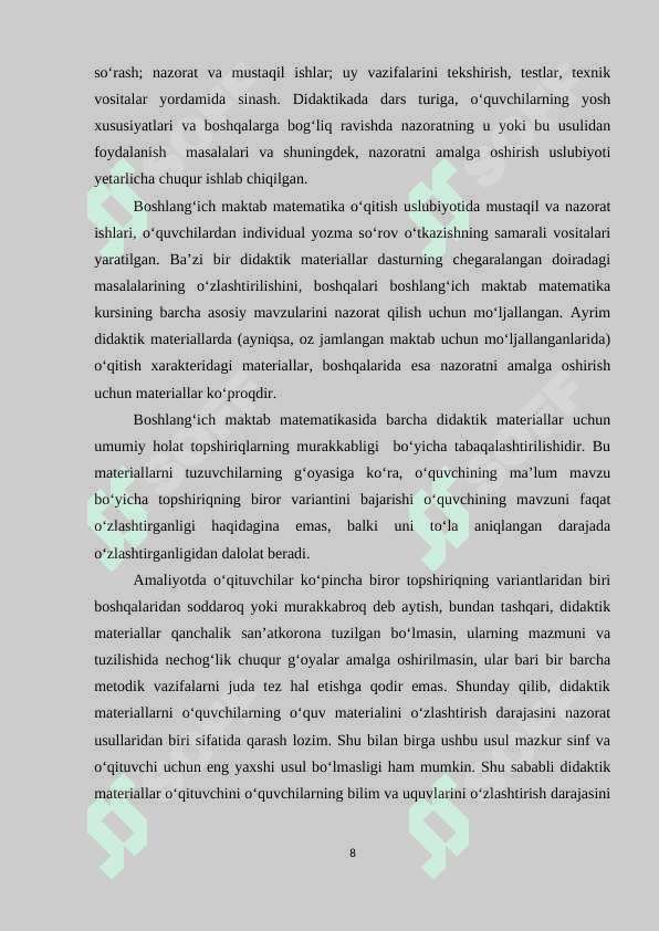 Boshlang'ich sinfda yuza o'lchov birliklarini o'rganishda multimediali ilovalardan foydalanish metodikasi 8