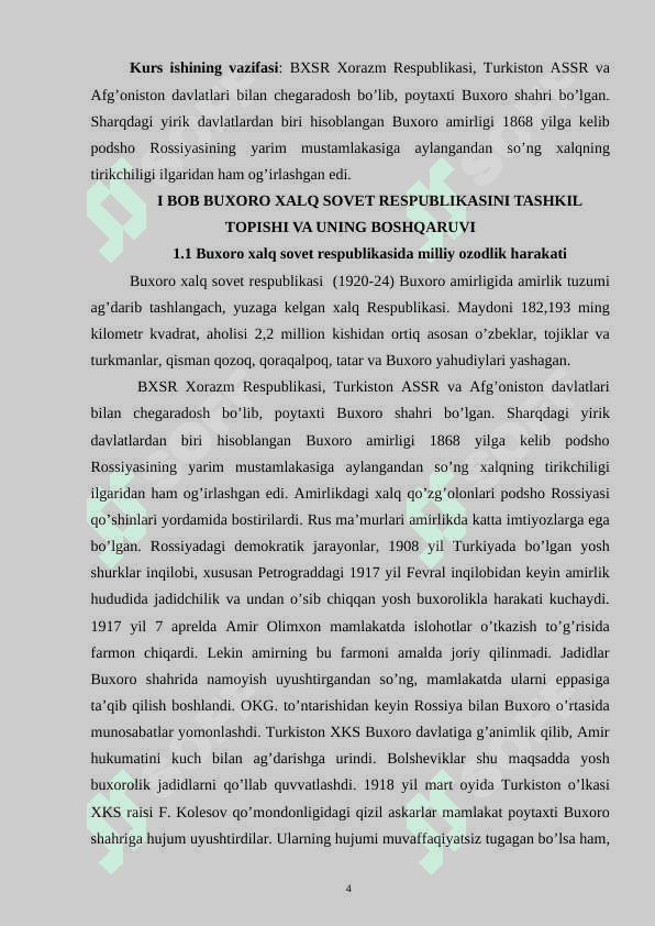 BUXORO XALQ SOVET RESPUBLIKASI TASHKIL TOPISHI 4